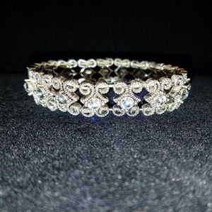 SWAROVSKI crystal castings stretch bracelet